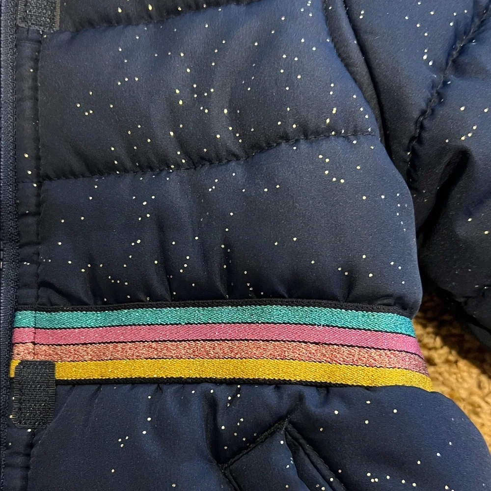 Carter's Pink Fleece Jacket with Navy Trim